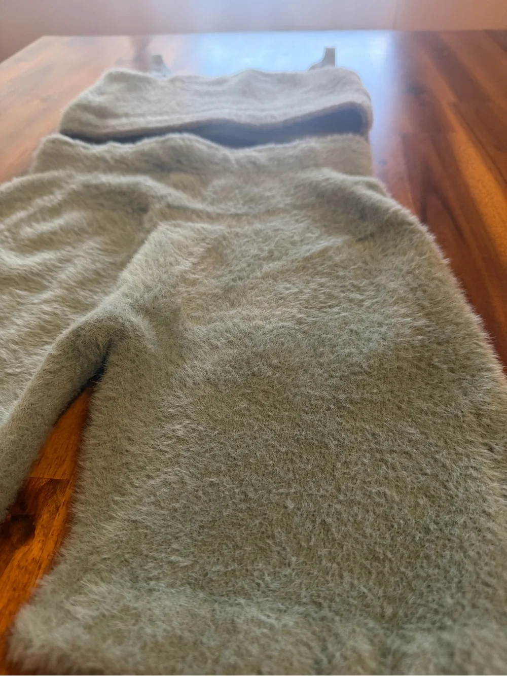 Gymshark x Whitney Simmons Fuzzy Eyelash Matching Set Sage Green